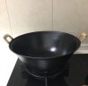 臻三环章丘手工铸铁炒锅无涂层不易粘双耳煮锅炒菜锅厨房好物 厚底薄边 厚底薄边 38cm 实拍图