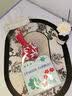 巧心师手提袋3个含卡片单支花束礼袋圣诞节礼品袋透明鲜花袋包装防水 实拍图