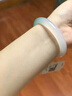 周六福半山半水玉髓手镯浅白绿宽条新中式国风 54mm 生日礼物新年礼物 实拍图
