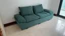 岁植小户型帆船布艺沙发政府补贴懒人沙发客厅2025新款直排三人位沙发 墨绿色-亲肤绒布+乳胶颗粒坐垫 三人位2.1m【80cm宽】 实拍图