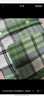 MUJI男式 马德拉斯格纹纽扣领短袖衬衫男士衬衣外套纯棉全棉 AC1W8A4S 绿色格纹 L （175/100A） 实拍图