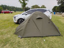 牧高笛（MOBIGARDEN）晴日 户外徒步露营防晒防风防雨双层透气铝杆三季帐篷 【涂银款】三人-橄榄绿 实拍图