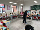 富罗迷女童皮鞋春秋季新款方口透气软底单鞋儿童校园演出鞋 黑色 37  实拍图