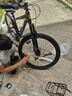 凤凰（Phoenix）凤凰自行车成人男新款山地车变速越野骑行车12岁到18岁青少年单车 钢架【全轴承/超省力】辐条轮银灰 26寸24速【身高158-188cm】 实拍图