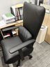 利沃诺 真皮老板椅可躺 办公椅电脑椅人体工学椅子舒适家用午休躺椅座椅 【进口真皮-坐躺两用】黑色 实拍图