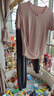 骆驼（CAMEL）户外晨跑运动服女休闲短袖两件套装 Y23BA0L6059C5 阳光粉 M 实拍图