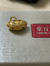 菜百首饰 黄金吊坠 足金儿童锁 宝宝锁 福字金锁吊坠 不含链 计价 HJ 黄金吊坠（不含链） 约2.35g 实拍图