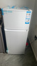 海尔（Haier）冰箱小型二门办公室迷你小冰箱节能直冷家用租房家电冷藏冷冻超薄双开门省电小型冰箱 双门冰箱 实拍图
