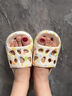 洁丽雅买一送一漏水拖鞋女士夏季情侣室内居家用洗澡速干防滑浴室拖鞋男 彩色波点+黑色 37-38 女+42-43男 实拍图