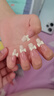 美甲贴片穿戴甲指甲贴中长款新娘显白可拆卸学生短款重复使用成品 裸粉法式蝴蝶结 24片 【长款】 实拍图
