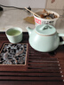 祥业song杯子汝窑泡茶壶陶瓷大号功夫茶具西施壶汝瓷单壶提梁壶泡茶器 大石瓢壶 260ml 实拍图