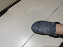 越南天然橡胶瑞洞洞鞋男夏外穿包头拖鞋开车两用沙滩软底防 灰黑 41 实拍图