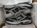 斯凯奇（Skechers）男士老爹鞋复古潮流百搭运动鞋厚底舒适减震耐磨休闲运动鞋 51241-炭灰色/黑色/CCBK 41 实拍图