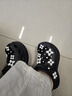 SMFKX CROCS 联名款 明星同款时尚休闲百搭厚底增高透气洞洞鞋拖 黑钻石 37-38 实拍图