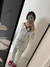 nest designs孕产妇月子服女士双层纱布休闲哺乳衣家居服套装 长袖长裤睡衣 初雪-纱布前片可掀款 XS码（建议身高155-160cm） 实拍图