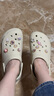 crocs卡骆驰檀健次同款经典泡芙洞洞鞋轻便舒适休闲鞋|207521 骨白色-2Y2(含智必星) 37 /38(230mm) 实拍图