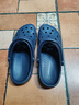 卡骆驰crocs洞洞鞋贝雅男鞋女鞋轻便耐磨一脚蹬拖鞋休闲鞋|10126 深蓝-410 44 (280mm) 实拍图