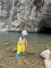 熊火儿童玩水下水裤赶海水库连体水裤水鞋半身防水服下水裤半身裤子 蓝色儿童下水裤 31 实拍图