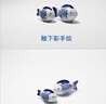 LICHEN景德镇中式古典青花小摆件陶瓷漂浮鱼鱼缸装饰观赏工艺 E号鲤鱼长6.5厘米 实拍图