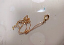 周六福18K金项链女O字链素链锁骨链生日礼物 黄18K 约1.6g-47cm 实拍图