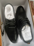 百思图通勤商务皮鞋舒适牛皮男士正装鞋婚鞋25002AM5黑色（打孔款）40 实拍图