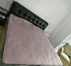 塔山（TASHAN）牛皮席头层水牛皮凉席夏季纯色真皮软席子A类母婴一擦即净易清洗 2025升级晚樱粉加厚4mm三件套 1.8米床 180cm*200cm 实拍图