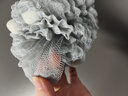 Creative art沐浴球浴花超大号【2只】男女士起泡网洗浴搓澡球神器不散花白灰 实拍图