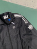 adidas休闲简约三条纹梭织立领夹克外套男装阿迪达斯官方三叶草 黑色 M 实拍图