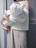 爱宝适婴儿手臂凉席喂奶凉袖宝宝手臂垫子新生儿轻薄枕袖蓝色秘境S215 实拍图