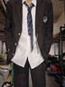 安初夏日系学院风dk制服西服套装宽松痞帅春秋季jk学生班服徽章西服外套 W45黑西服+白长袖衬衫+领带+西裤 XL +徽章【推荐120-140斤】 实拍图