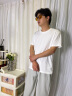 BINYUXD【3件】短袖t恤男夏季纯白色宽松纯棉男士半截袖潮打底衫衣服男装 白色+黑色+卡其 常规 L 【建议120-135斤】 实拍图