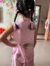 G.duck汉服女童棉绸套装夏季2026新款洋气时髦儿童新中式夏装女宝两件套 粉色汉服套装 130 码（身高110-120cm） 实拍图