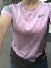 乔丹短袖女t恤夏季透气速干跑步运动圆领T恤上衣 淡紫粉 -1224-透气速干 M 实拍图