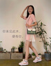 柏萨尼（PESASRIE）品牌包包女包轻奢斜挎单肩包女士手提包小方包百搭情人节生日礼物 绿拼白【奢侈限定礼盒装】 实拍图