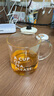 北鼎（Buydeem） 泡茶杯办公室家用茶具玻璃杯子带把茶水分离杯高硼硅玻璃 泡茶杯 350ml 实拍图