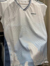 川崎（KAWASAKI）羽毛球服女神运动套装女夏季短袖T恤运动裙两件套运动服速干衣 繁花似锦套装 霜白色+深鸢尾蓝 2XL 实拍图