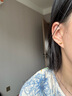 周六福足金999爱心黄金耳钉女耳饰生日礼物计价AA096006 约0.82g 一对 实拍图