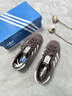adidas「T头鞋」STADT经典时尚薄底运动板鞋男女阿迪达斯三叶草   暗灰棕/白色/树脂黄(女生买小半码)   38 实拍图