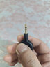 CABLE CREATION一绳3.5mmaux转换音频线器耳机一分二转接头1分2情侣耳机分线器支持苹果安卓手机电脑连接音响耳机 黑色 单个装 实拍图