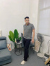 皮尔卡丹男士休闲裤夏薄款2025新款工装裤宽松直筒裤子男夏天纯棉大码男裤 浅灰色 XL 适合150-165斤 实拍图