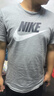 耐克(NIKE)男短袖T恤 纯棉 运动休闲 经典简约AR5005-063调暗灰XL 实拍图