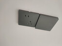 公牛（BULL）G12灰开关插座面板全屋套餐86家用墙壁usb五孔带开关网络空调插座 斜五孔插座 实拍图