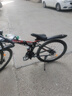 凤凰（Phoenix）折叠山地自行车男女成人学生青少年单车双减震碟刹轻便变速折叠车 黑红辐条轮/显档变速/三套全轴承 27速顶配-26寸（身高160-185CM） 实拍图