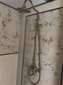 女皇世家（NVHUANGSHIJIA）花洒套装淋浴复古升降全铜卫生间水龙头家用仿古全铜淋浴 繁花Q1(加厚黄铜) 实拍图