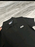FILA 斐乐官方女子针织连衣裙时尚修身POLO领短袖裙子 正黑色-BK XL (175) 92A 实拍图