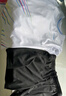 李宁俱乐部系列男女速干比赛套装上衣裤 AATU025 标准白黑色-2 L  实拍图