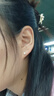 Lnieer999足银耳钉珍珠耳环女养耳洞螺丝防掉双头拧扣轻奢高级感银耳饰 【4mm】999足银珍珠耳钉 实拍图