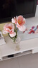 爱已装糖ins风假花仿真花束餐桌摆花客厅摆件装饰绢花重瓣郁金香浅粉2支 实拍图