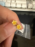 周六福足金999朱槿花黄金耳钉耳饰女计价A0910969 约0.82g 一对生日礼物 实拍图