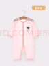婧麒婴儿衣服夏季薄款新生宝宝提花连体衣纯棉空调服爬服夏装单件 宇航员粉 80cm 实拍图